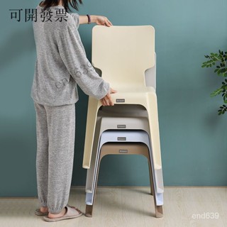 {工廠直銷 現貨免運} 加厚塑膠靠背椅子培訓書桌辦公磨砂椅成人兒童凳夜市時尚歐式餐椅