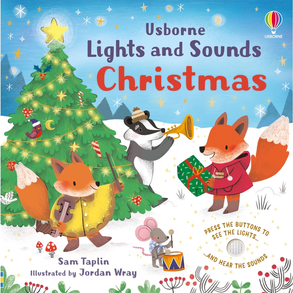 【預購-到貨時間以私訊為主】美國Usborne出版 - Lights and Sounds Christmas