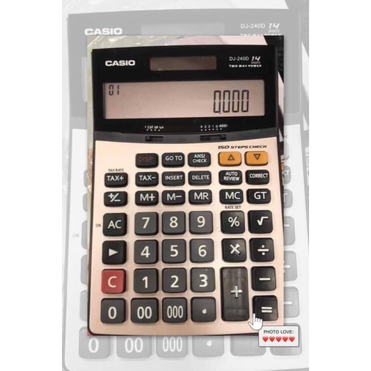 卡西歐計算機 CASIO DJ-240D 桌上型商用計算機 稅率計算 千分位分隔顯示