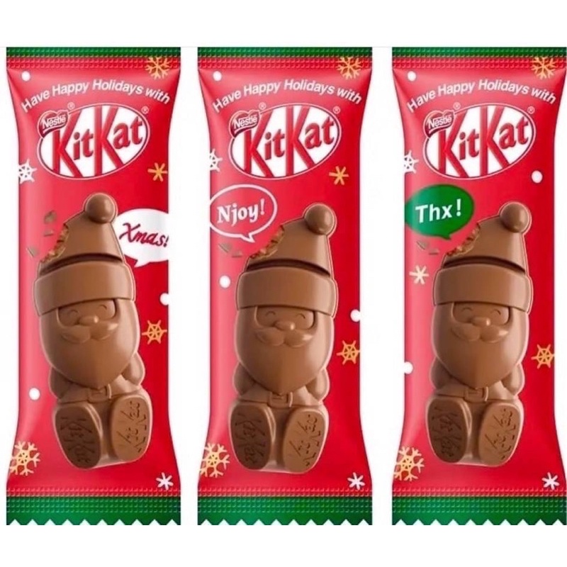 Nestle系列 KitKat 可愛 聖誕老公公 巧克力 送禮