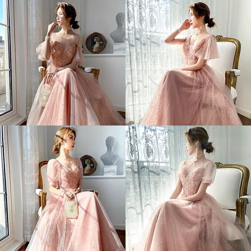 A超仙✨粉色伴娘服/禮服