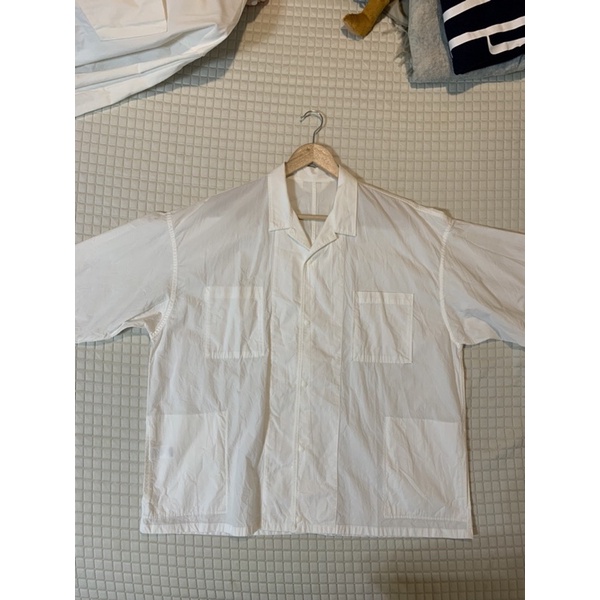 Muji labo 寬版白色襯衫