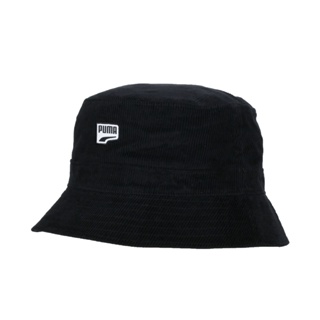 PUMA Prime DT 燈芯絨漁夫帽(純棉 防曬 遮陽 休閒 帽子「02425001」 黑白