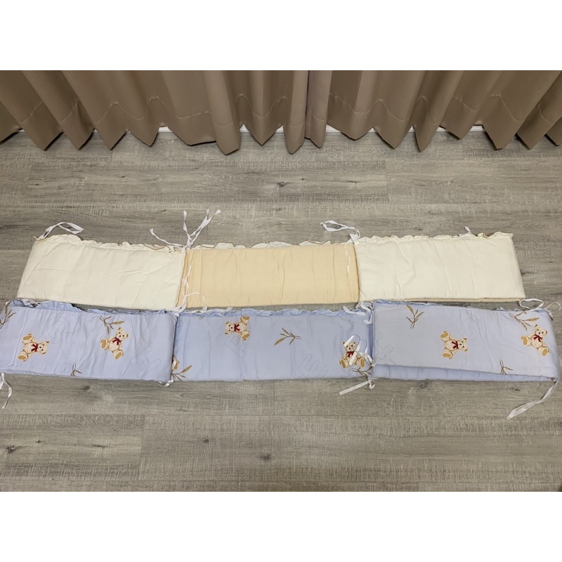（二手）嬰兒床 加高床圍 / 純棉床圍/護圍 ~台灣手工製