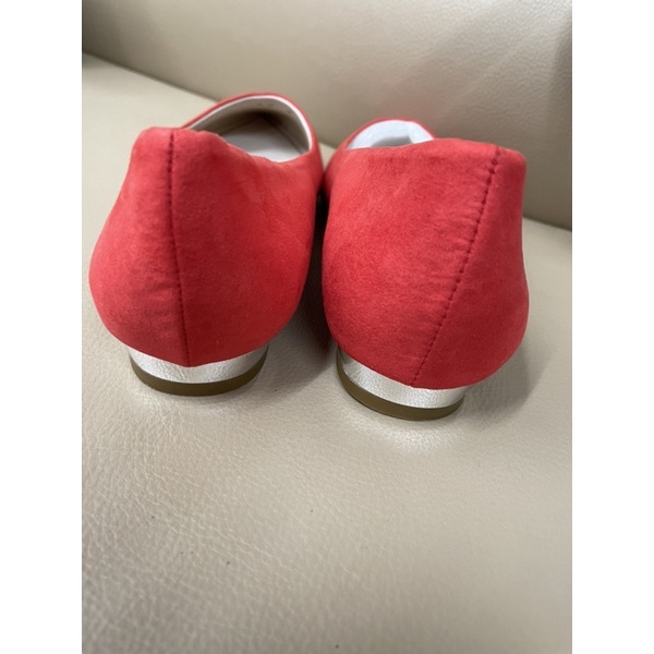 Image of 全新 WA ORiental TRaffic 橘紅色 低跟鞋 金屬跟 尖頭鞋 36號 23cm 女鞋 #1