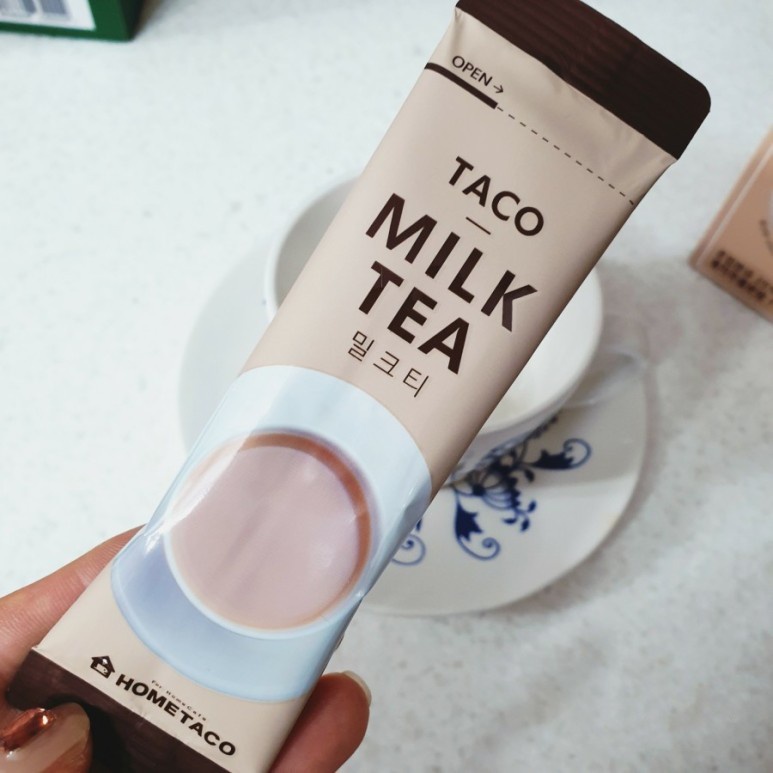 (現貨附發票) HOME TACO 沖泡奶茶 韓國星巴克指定款 單條 HomeTaco《贈品多多家》