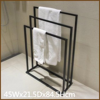 ikloo無印質感三桿毛巾架/浴巾架BC121F 1入 方陣收納