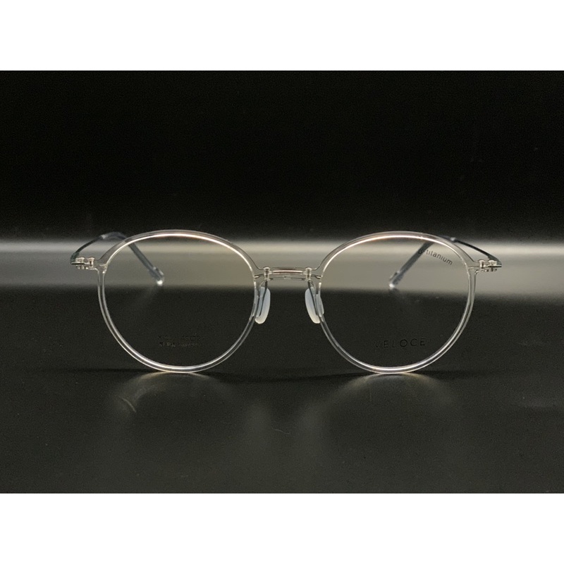 VELOCE【檸檬眼鏡】超輕羽毛纖維眼鏡 X系列 圓形 X003 透明無負擔