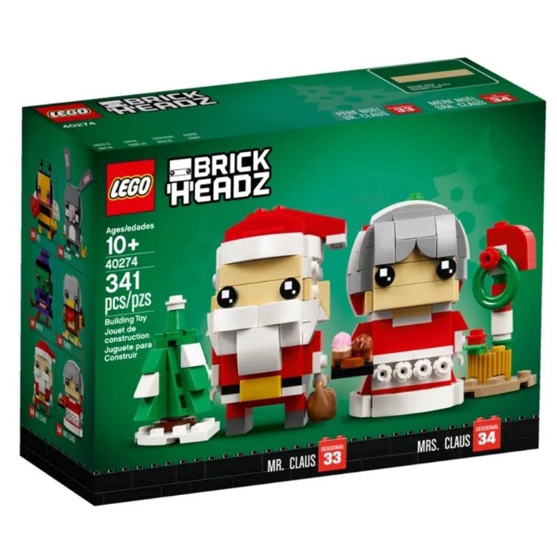 【ToyDreams】LEGO BrickHeadz 40274 聖誕老公公和老婆婆 Mr. &amp; Mrs. Claus