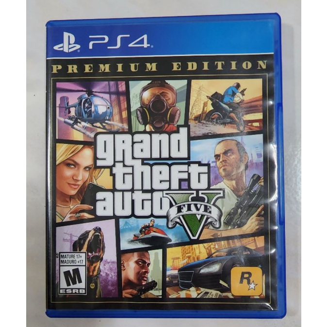 PS4遊戲片 GTA5 俠盜獵車手5 中文版 Grand Theft Auto V 二手保存 良好