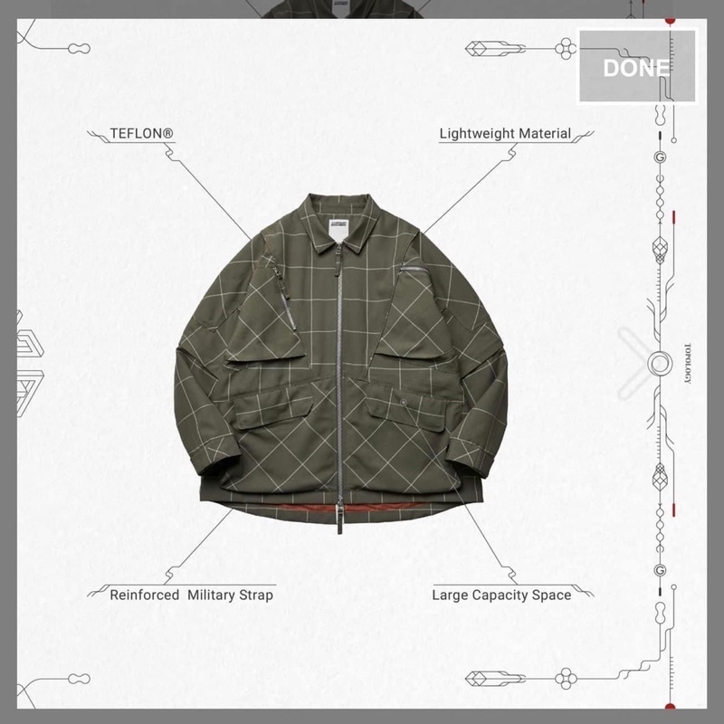 “FD-J4” Mesh Utility Jacket FD-S2” Mesh Utility Shorts