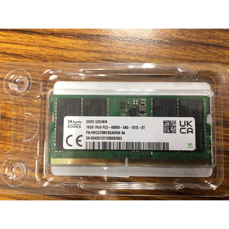 全新SK Hynix, DDR5-4800, 16GB, 筆記型記憶體