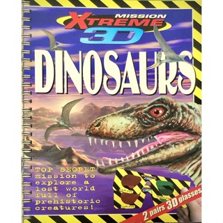 ◤全新 英文繪本 3D立體 恐龍絕對機密《Mission Xtreme 3D Dinosaurs》