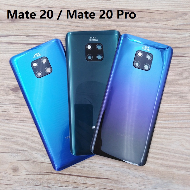 華為 Mate 20 Pro 後蓋電池後殼帶攝像頭玻璃鏡頭不干膠貼紙手機備件