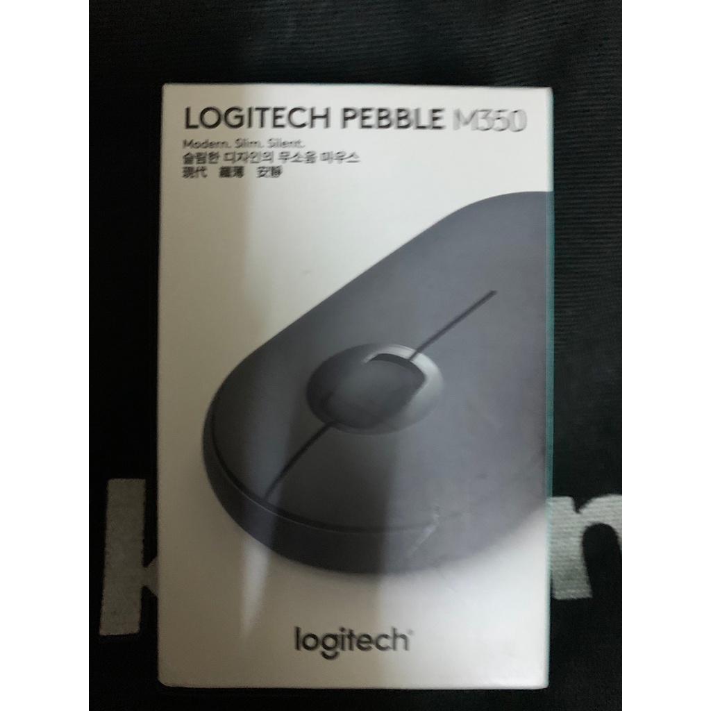 【Logitech 羅技】Pebble M350 鵝卵石無線滑鼠-黑色(全新未拆封)