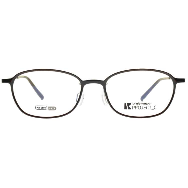 Alphameer 光學眼鏡 AM3906 C974  4號腳 韓國塑鋼細框款 Project-C系列 眼鏡框-金橘眼鏡