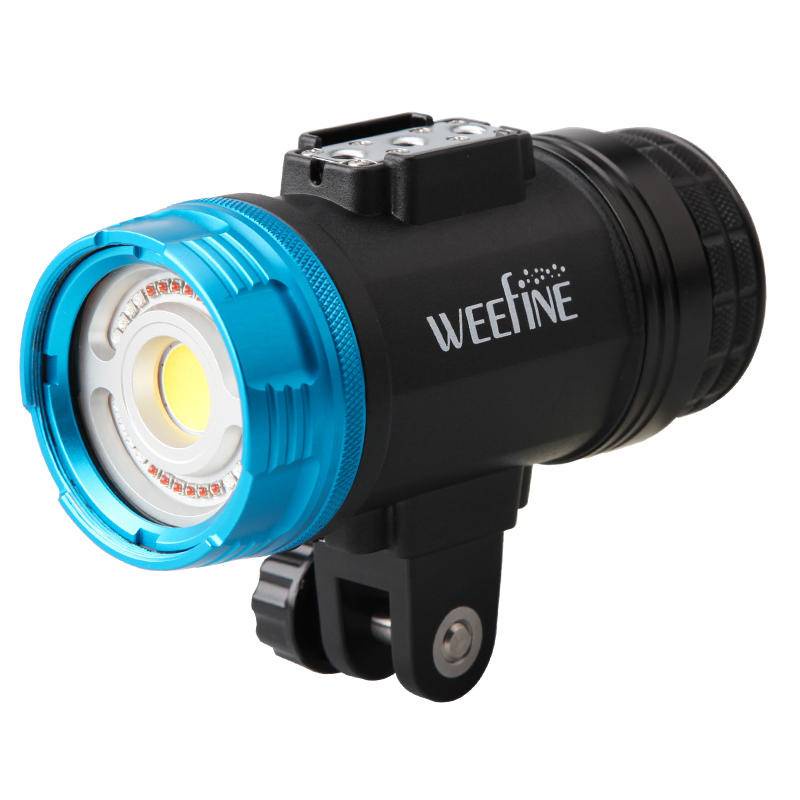 預購-Weefine Smart Focus 5000 流明攝影燈潜水手電筒防水有引閃模式WF082 水攝潛水燈