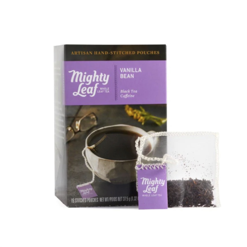 蜜子✨美國 Mighty leaf  - 香草紅茶 純手工茶 環保絲質茶包 禮盒15包入