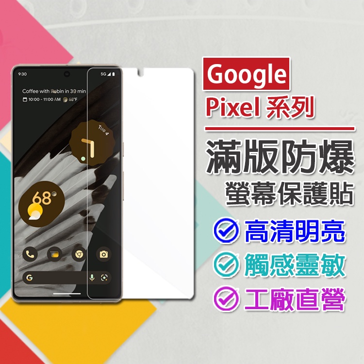 現貨 Google Pixel 7 6 Pro 支援指紋辨識解鎖 奈米滿版防爆螢幕軟性保護貼
