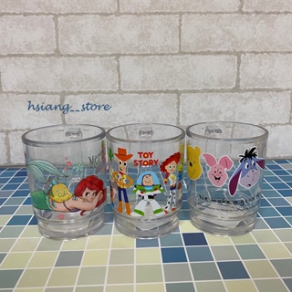 Disney 公主 小美人魚 小熊維尼 玩具總動員 AS晶瑩水杯 塑膠水杯 卡通水杯 杯子