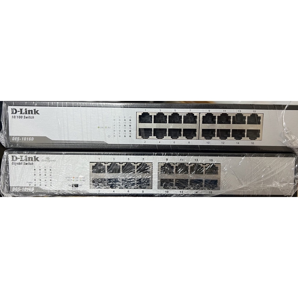 D-Link友訊DGS-1016D/DES-1016D 16埠 節能交換器/Gigabit Switch 節能型交換器