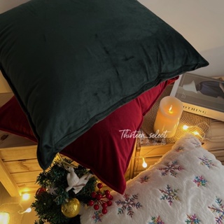 THiRTEEN拾叁家居◖耶誕天鵝絨素色抱枕 交換禮物 聖誕節 枕頭 靠墊 抱枕套 坐墊 北歐居家裝飾 枕頭套