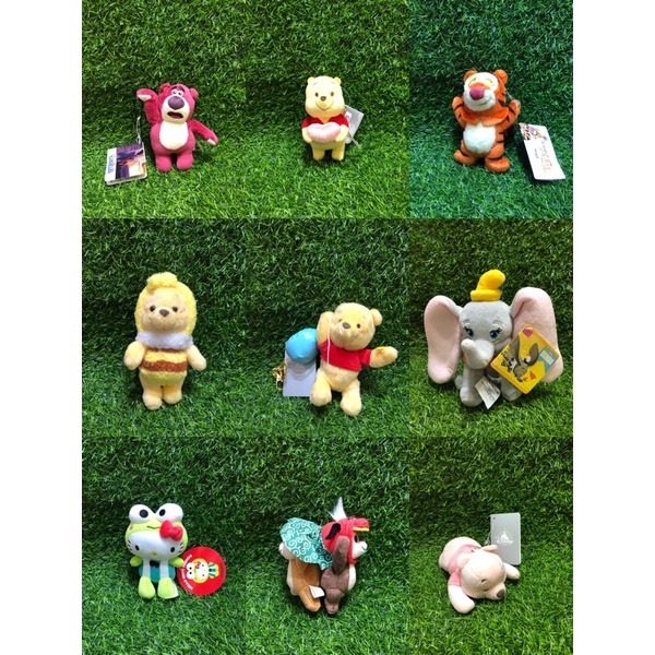 日本香港迪士尼大眼蛙kitty虎年維尼奇奇蒂蒂汽球維尼蜜蜂維尼小飛象熊抱哥吊飾掛飾玩偶
