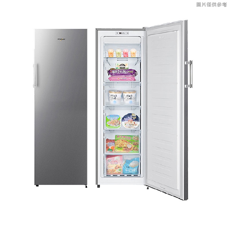 惠而浦【WUFZ656AS】190公升直立式冷凍櫃-不鏽鋼色(含標準安裝)