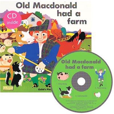Old Macdonald Had a Farm (1平裝+1CD)(有聲書)/Pam Adams Classic Books With Holes 【禮筑外文書店】