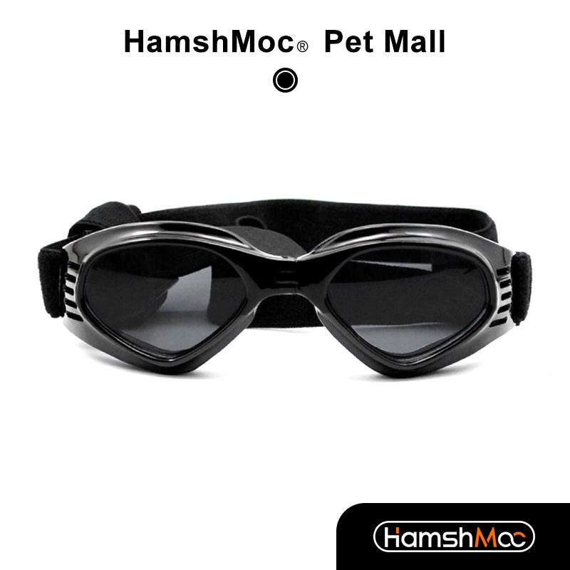 HamshMoc 抗紫外線狗狗墨鏡 造型寵物眼鏡 舒適快速穿脫 高品質犬用墨鏡 寵物墨鏡 寵物太陽眼鏡 寵物護目鏡 太陽