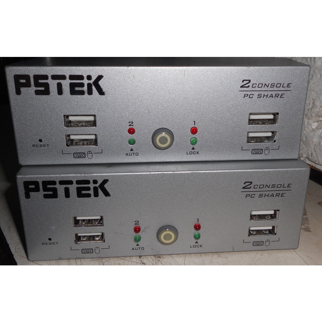 PSTEK CD-201C 2埠雙介面電腦切換器 VM/UPS  KVM電腦切換器 無其他配件(D2)