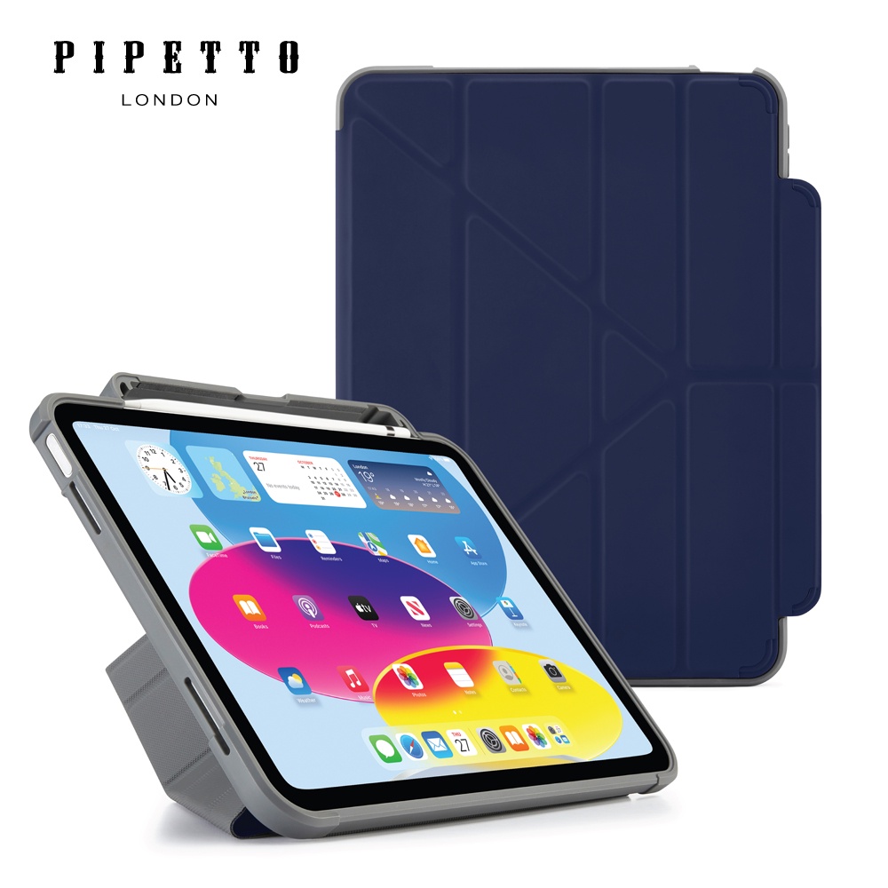 Pipetto iPad 第10代 10.9吋 Origami Pencil Shield 多功能防摔保護套(內建筆槽)