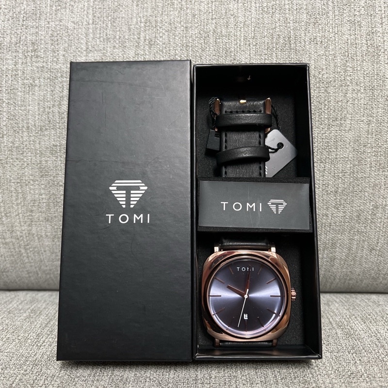 TOMI手錶（全新）皮革錶帶