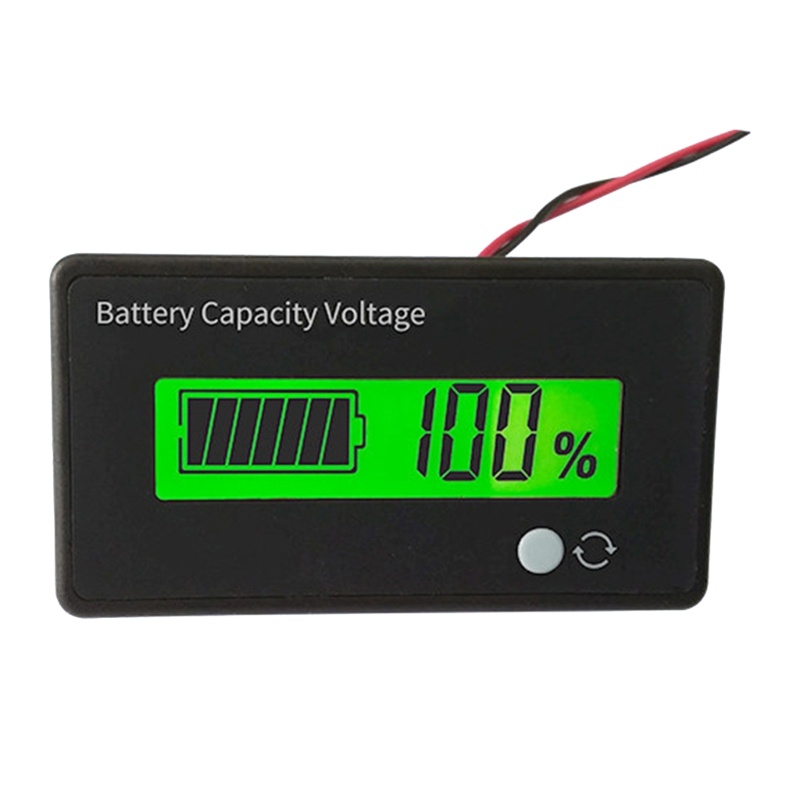 【現貨】電池監控電壓容量測試儀電池容量指示器鉛酸鋰電池表電壓容量