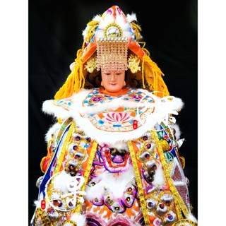 《勁爆熱銷款》實體店面 媽祖衣四件組 手工媽祖衣服 一尺三神穿 龍袍 媽祖 母娘 天上聖母 神明衣 神明帽 大溪神桌