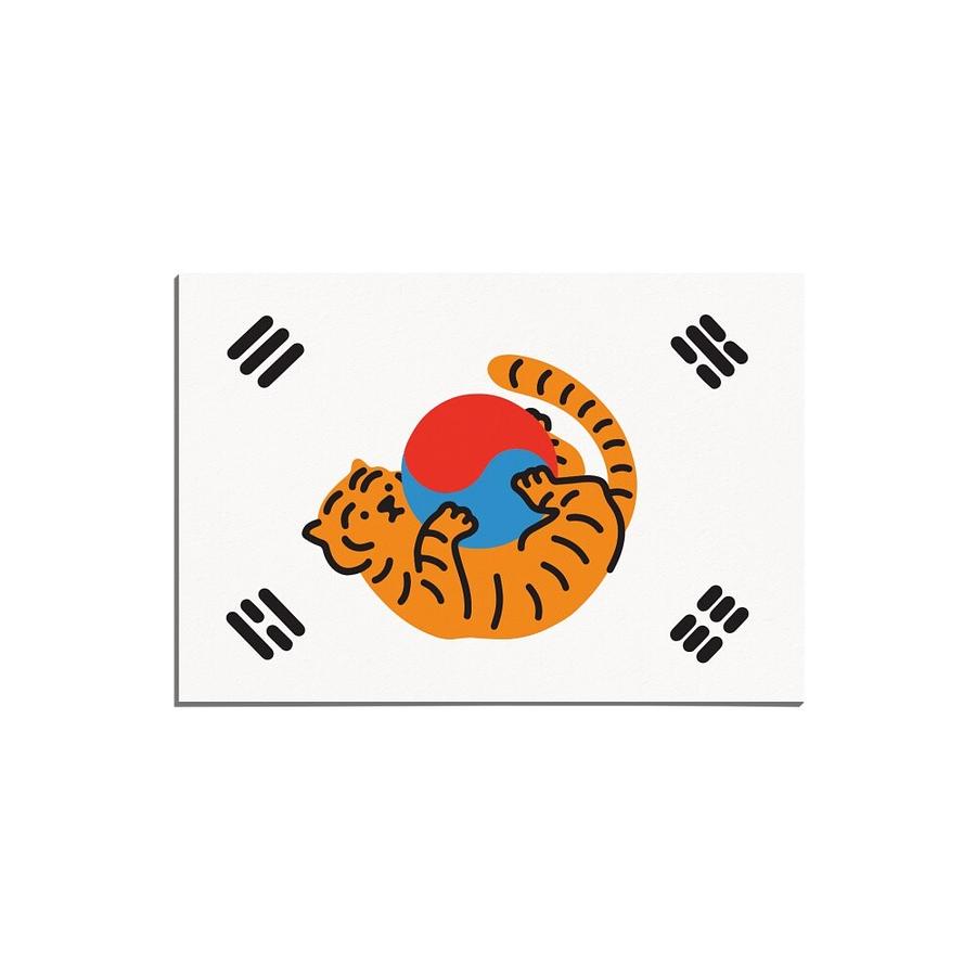 韓國 MUZIK TIGER 明信片/ Taegeuk Tiger eslite誠品