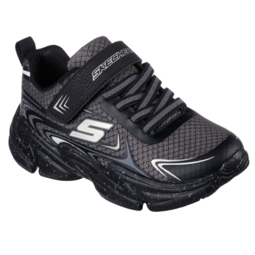 【SKECHERS】Wavetronic Ravlor 黑銀 中童鞋 403885LCCBK Sneakers542