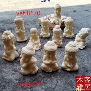 新品*熱銷*象牙果小如來釋迦牟尼佛像寶寶佛三寶佛觀音地藏王擺件木雕手玩