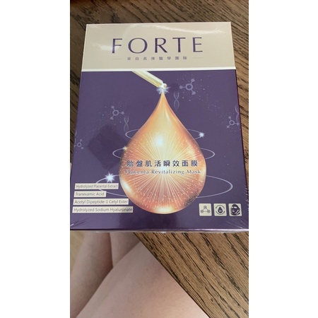 FORTE台塑生醫胎盤肌活瞬效面膜