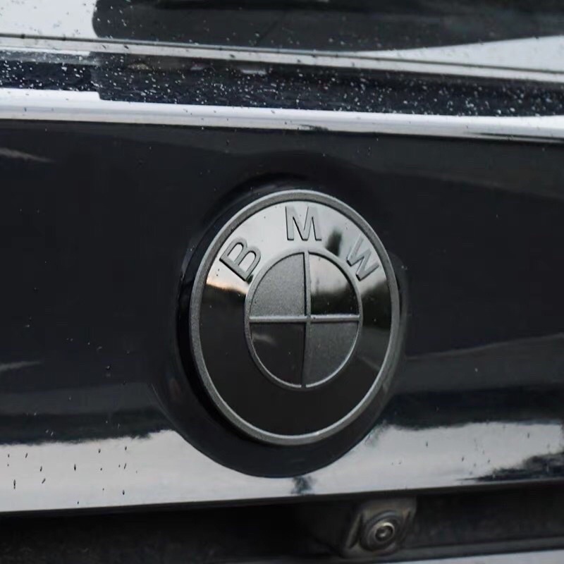 BMW 全車系 黑化 新3 4 5系X3 X5 GT 6系 F10 G30 前後車標改裝黑武士 鋁圈蓋 輪殼標