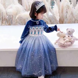 冰雪奇緣愛莎公主裙女童春秋萬聖節兒童服裝艾沙禮服連衣裙子秋冬Fashion SHOP