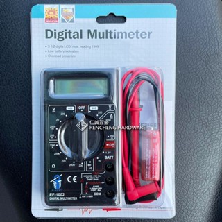 「仁誠五金」附發票 E-NEWS Digital Multimeter 數位電錶 EF-1002 三用數字電表 電子電表