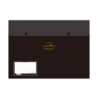 A4西式文件袋PP/萬用收納袋/資料袋(黑)(KPAF-389K)