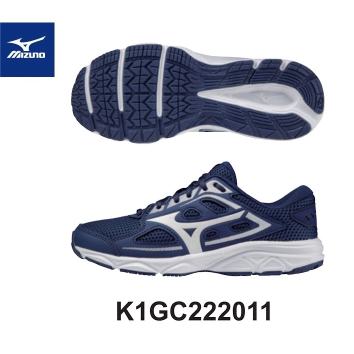美津濃MIZUNO MAXIMIZER 24 Jr K1GC222011 兒童/大童鞋慢跑鞋 深藍白 耐磨好穿 超低特價
