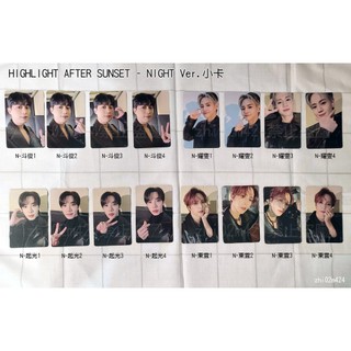 〈售〉HIGHLIGHT AFTER SUNSET 小卡 NIGHT Ver.