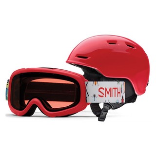 SMITH Zoom Jr. Helmet+Gambler Goggle青少年滑雪風鏡安全帽組合skisnowboard