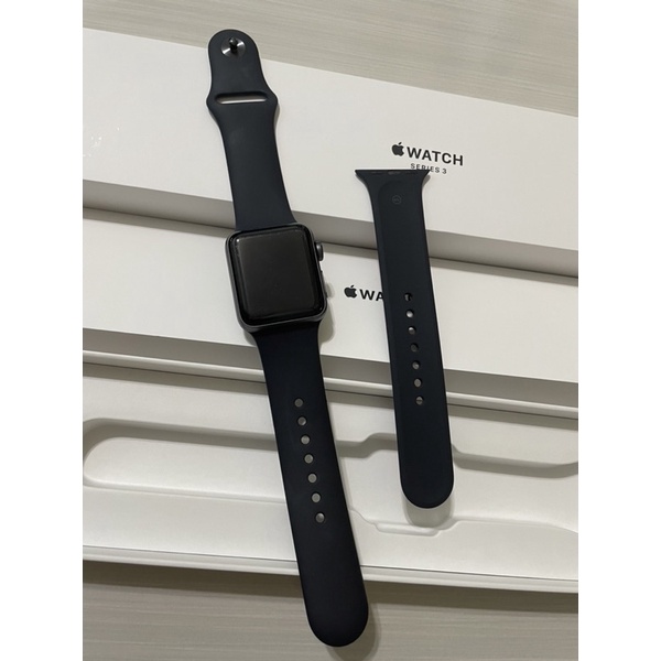 apple watch3 二手 38mm灰GPS 手錶正常 程式未完整更新 含運不二價