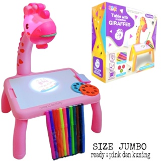 長頸鹿玩具長頸鹿繪圖桌投影兒童益智玩具