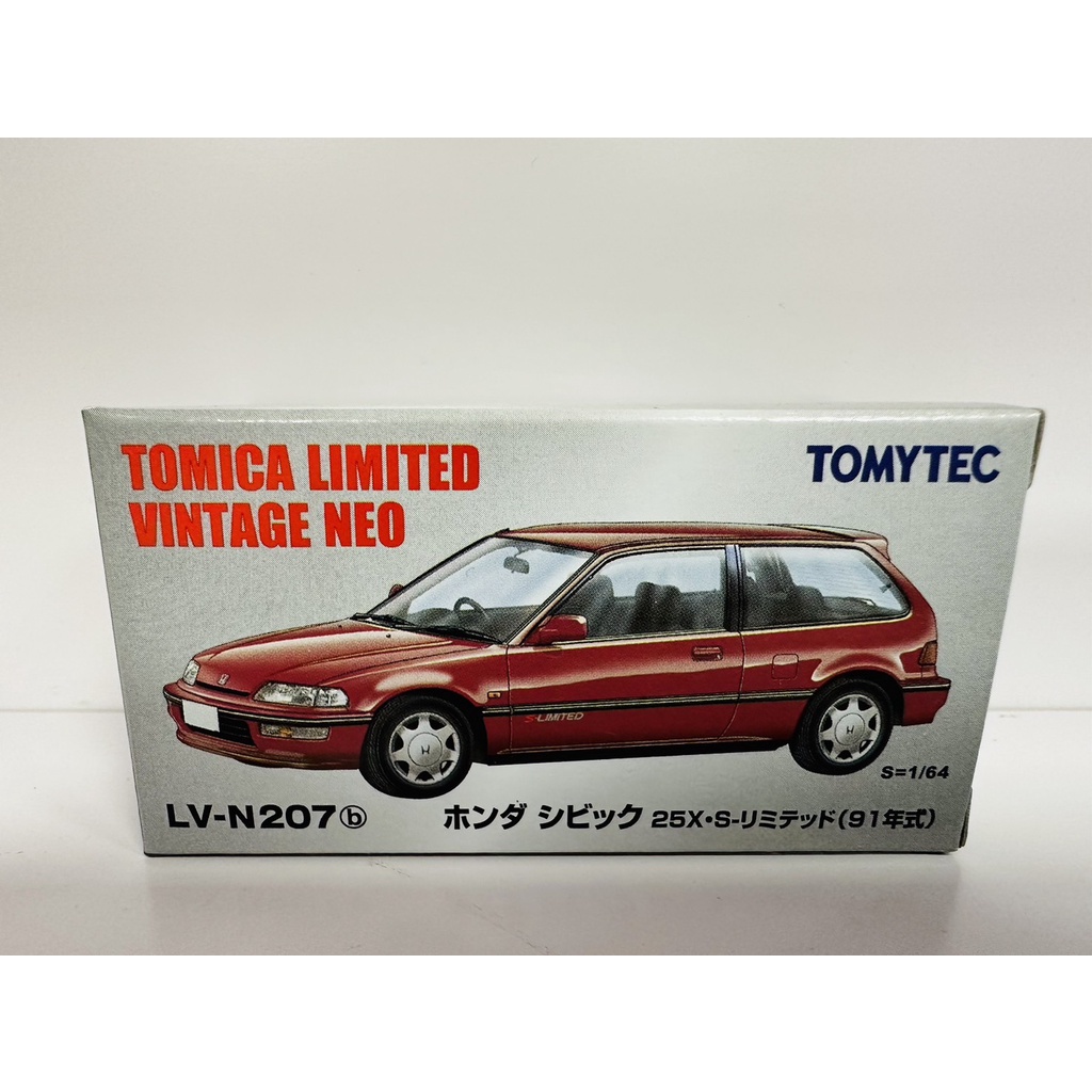 {TZ玩車庫}TOMYTEC LV-N207b HONDA CIVIC25XS-LIMITED Red最後一台