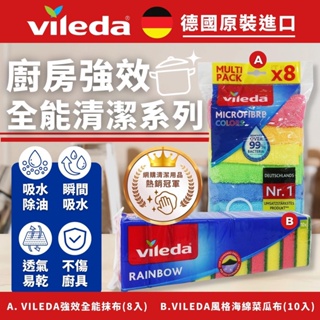 「德國代購」VILEDA 強效全能抹布 風格海綿菜瓜布